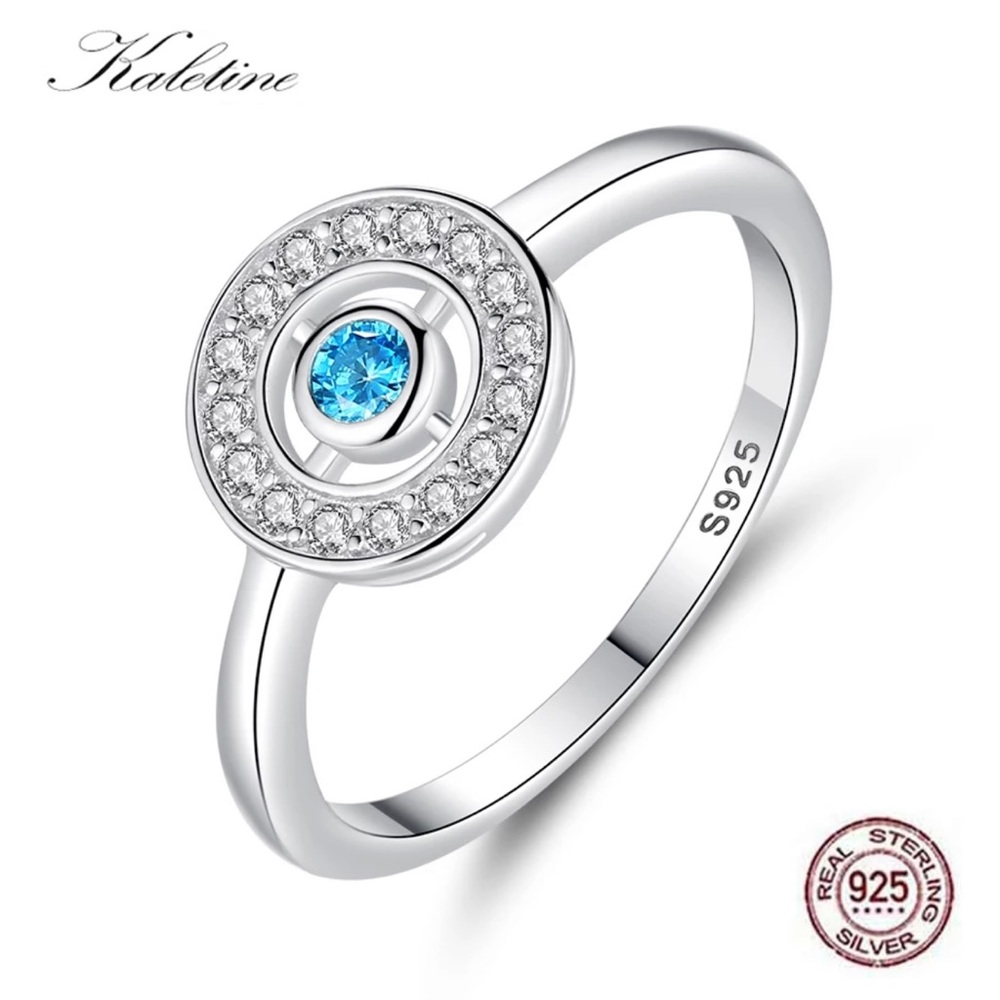 Sterling Silver Ring 925 with Crystal accents